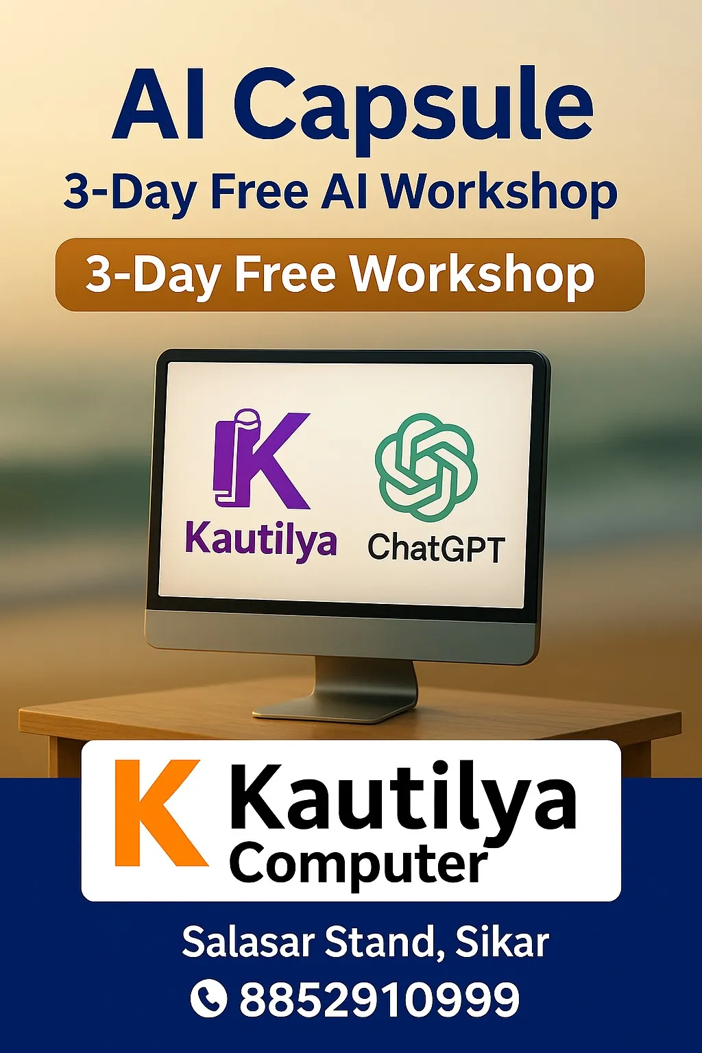 Content Creator Pro Course in Sikar – Learn ChatGPT + AI Design