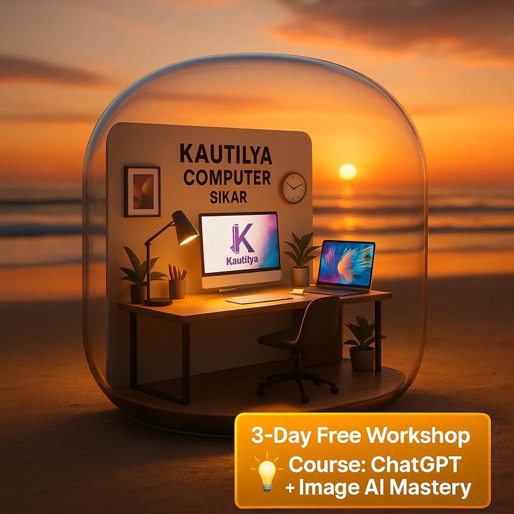 🧠 Join the 3-Day Free AI Workshop at Kautilya Computer Center – Sikar