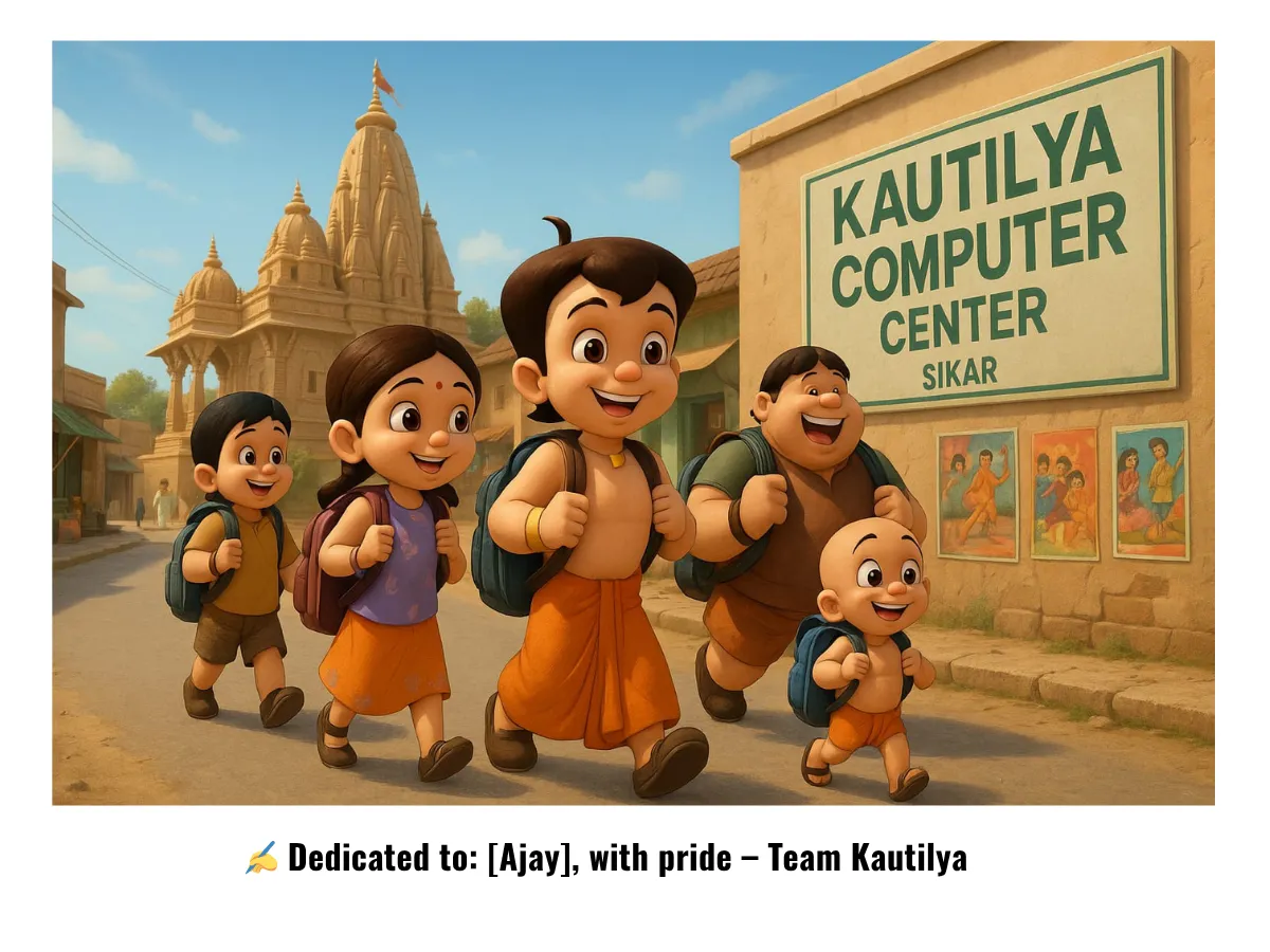 Digital Learning for Kids in Sikar – Start Early with Kautilya Computer Center