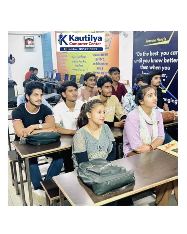 Students classroom learning in Kautilya Computer Center Sikar